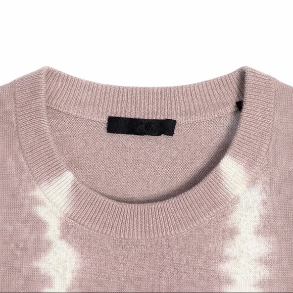 ATM Anthony Thomas Melillo Pink Tie-Dye Cashmere Crew Women Sweater Sz S AW8260 - Picture 3 of 10